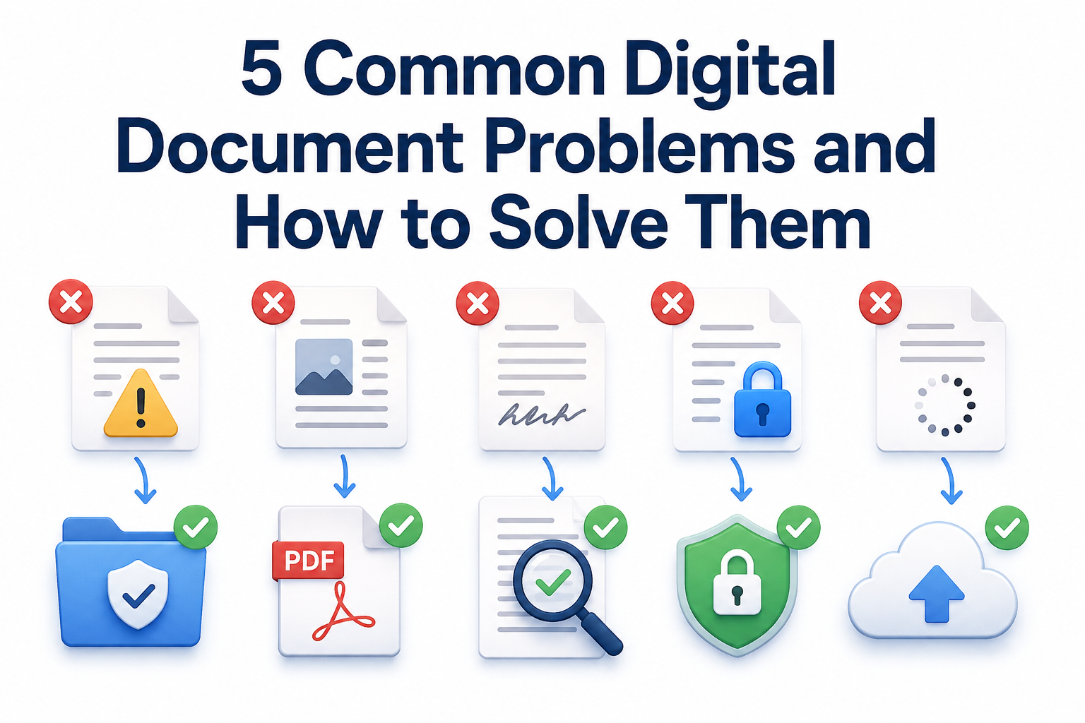 Five common digital document problems and their practical solutions
