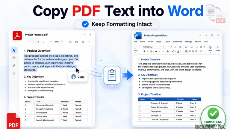 PDF text being copied into Microsoft Word with formatting preserved