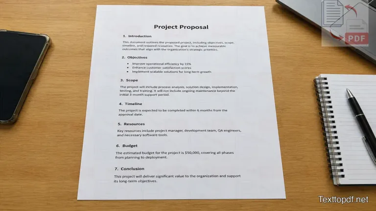 Well aligned printed page with strong contrast and even lighting ready for OCR processing
