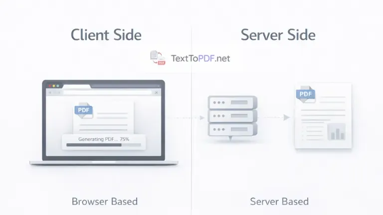 Server Side vs Client Side PDF Generation