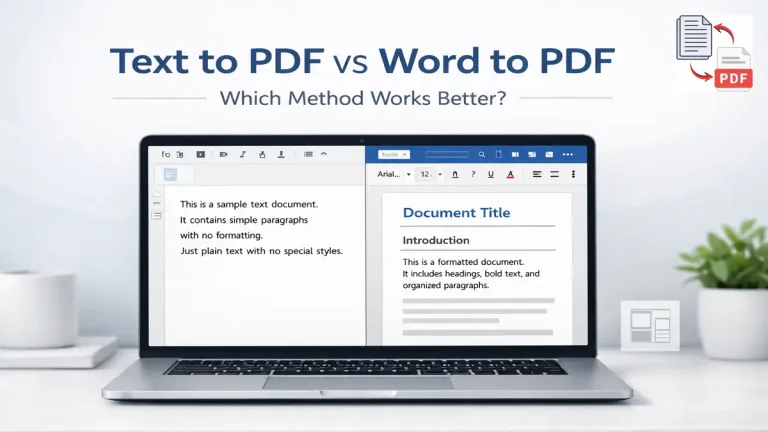 Plain text editor and Word document formatting for PDF conversion